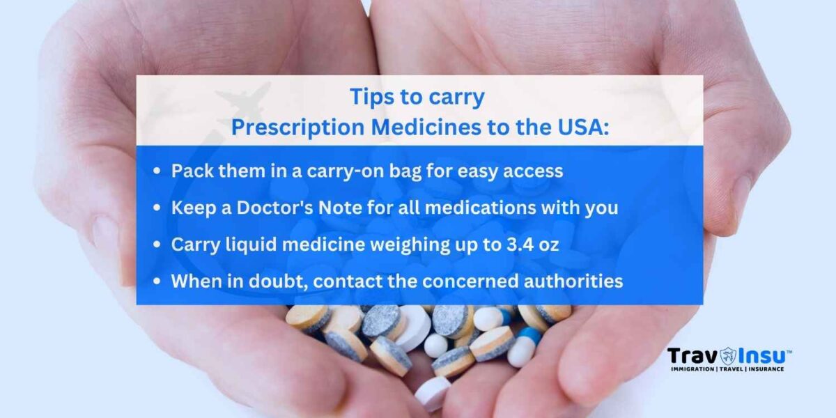 Tips to Carry Prescription Medicines to the USA