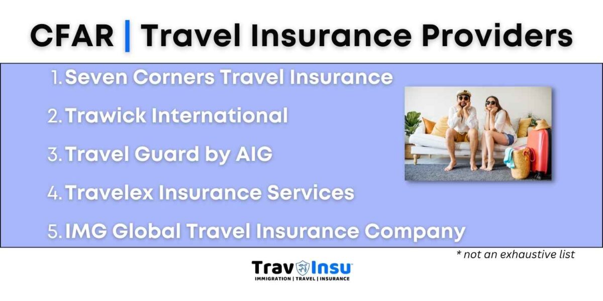 CFAR Travel Insurance Companies
