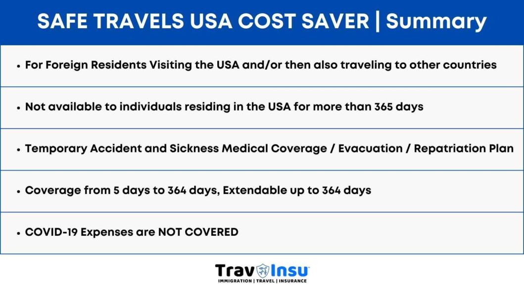 Safe Travel USA Cost Saver 