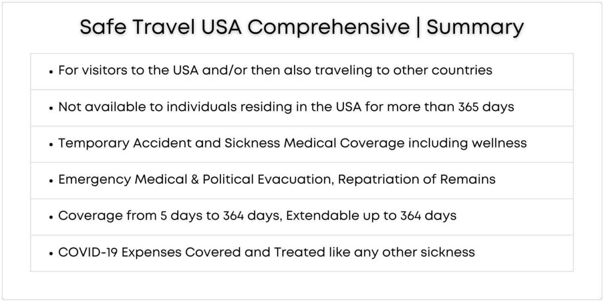 safe travel comprehensive insurance