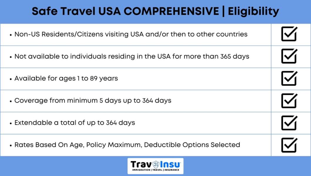 Safe Travels USA Comprehensive Eligibility